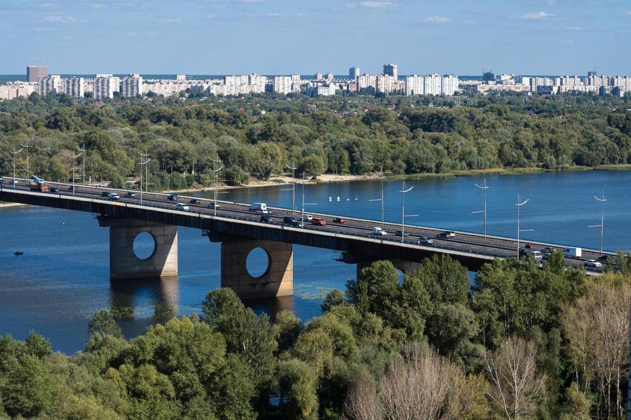 Exquisite Panoramic Views Apartment Dnipro Embankment Kiev Eksteriør billede